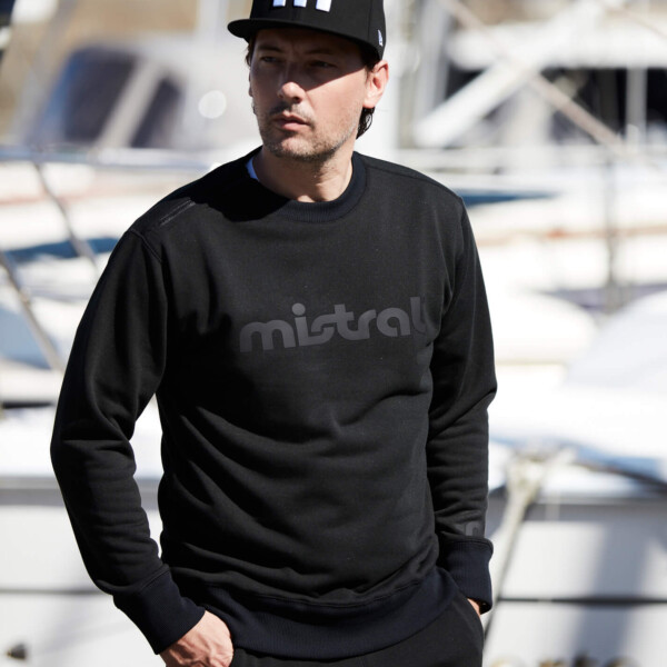 クルーネックスウェットシャツ BLACK